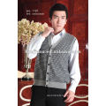 Luxury men's cashmere cardigan sweater vest